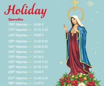 feriado de Nossa Senhora Aparecida em Valinhos